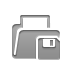 File, Diskette Gray icon
