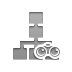 organizational, chart, Binoculars Gray icon