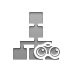 organizational, chart, Binoculars Icon