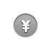 coin, yen DarkGray icon