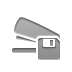 Diskette, stapler Gray icon