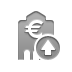 Bank, Euro, euro up, Up DarkGray icon