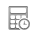 calculator, Clock Gray icon
