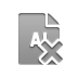 Ai, Format, cross, File DarkGray icon