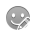 smiley, pencil DarkGray icon