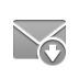 envelope, Down DarkGray icon