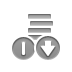 coinstack, Down Gray icon