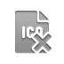 Format, File, cross, Ico DarkGray icon