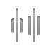 Center, horizontal, distribute Gray icon