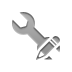 Wrench, pencil, technical Icon