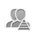 Couple, pyramid Gray icon