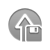 Diskette, upload DarkGray icon