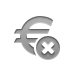 sign, Euro, Close, Currency DarkGray icon