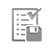 list, White, Diskette Gray icon