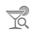 cocktail, zoom Gray icon