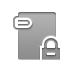 Lock, Attachment DarkGray icon