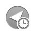 Left, arrowhead, Clock DarkGray icon