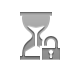 open, Lock, Hourglass DarkGray icon