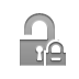 Lock, open Gray icon