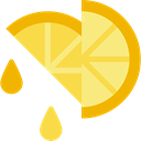 Fruit, food, Citrus, Candy, sweet, Lemon, Dessert Khaki icon