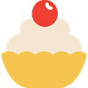 sweet, muffin, food, baked, cupcake, Dessert, Bakery SandyBrown icon