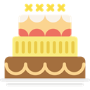 cake, birthday, Birthday Cake, food, Bakery, Cakes, Candles Khaki icon