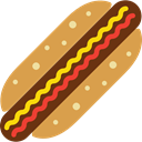 Hot Dog, junk food, Fast food, food, Sausage Peru icon