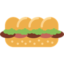 sandwich, Bread, junk food, food, Fast food SandyBrown icon