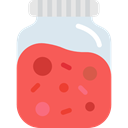 Fruit, sweet, Jar, food, marmalade, covered, Jelly, Container Tomato icon