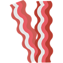 Bacon, food, Bacon Strips, Bacons, Strips IndianRed icon