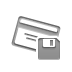 Diskette, card, credit Gray icon