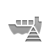 ship, pyramid Gray icon