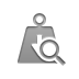 weight, zoom Gray icon