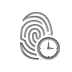 Clock, Fingerprint Icon