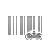 Barcode, Binoculars Gray icon