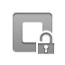 stop, open, Lock DarkGray icon