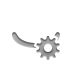 Eye, Closed, Gear Icon