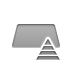 gold, pyramid DarkGray icon
