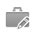 Briefcase, pencil DarkGray icon