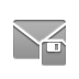 envelope, Diskette DarkGray icon