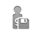 Gram, weight, Diskette Gray icon