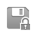Diskette, open, Lock DarkGray icon