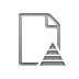 document, pyramid Gray icon