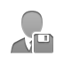 Administrator, Diskette Gray icon