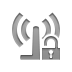 antenna, Lock, open Gray icon