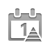 Calendar, pyramid Icon