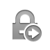 Lock, right DarkGray icon