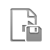 File, transfer, Diskette Gray icon