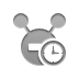 Clock, Vpn Gray icon