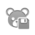 bear, Diskette, teddy DarkGray icon
